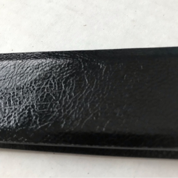 Adjustable Belt Black with Silver Ovals for Buckle 23.5-41” - Picture 4 of 8